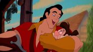 Gaston talking to LeFou about his plans to woo and marry Belle.