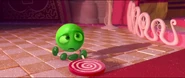 Sour Bill noticing King Candy going to leave the throne room.