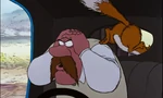 The Milkman angry as O'Malley and the other cats are trying to escape him