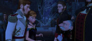 Francis glaring at Anna.
