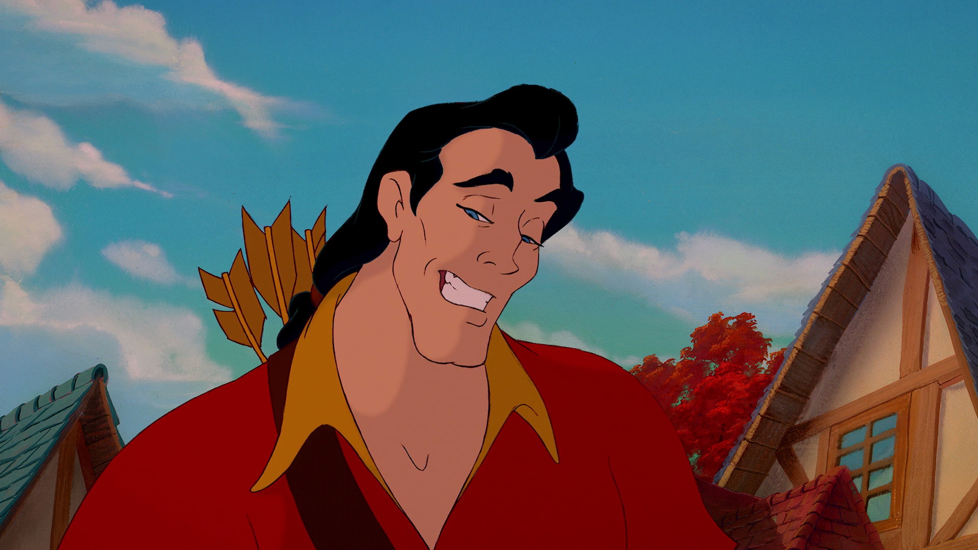 gaston disney hair