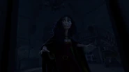 Gothel frantically looking for Rapunzel.