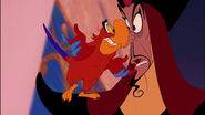 Jafar hearing Iago come up with an idea.