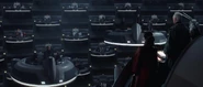 Palpatine hearing Lott Dod argue with his case.