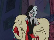 Cruella ordering Jasper and Horace to kill the puppies through any means necessary.
