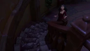 "Rapunzel?"-Gothel hearing a noise in Rapunzel's room.