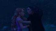 (Rapunzel: "Mother, how did you?") "I was so worried about you dear. So I followed you and I saw them attack you."