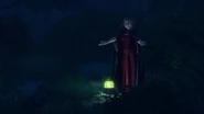 Gothel gesturing Rapunzel for a hug, knowing the girl is heartbroken.