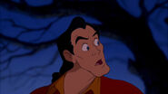 Gaston surprised when Belle reveals she has proof that her father is not insane.