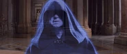 Sidious talking to the Trade Federation.