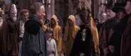 Palpatine promising Queen Amidala that he'll govern the Republic and restore it as he's now its Chancellor.