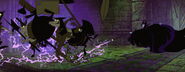 "IDIOTS! IMBECILES"-Maleficent attacking her goons.