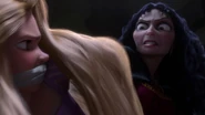 "Rapunzel, really. Enough all ready! Stop fighting me!"