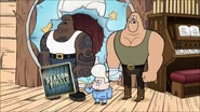 Gideon with two bodyguards.