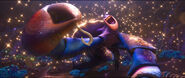 "You will die, die, die"-Tamatoa taking joy in beating down Maui.