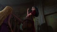 Gothel telling Rapunzel she is not ready to leave the tower.