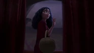 Gothel seeing how depressed Rapunzel is.