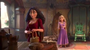 (Rapunzel: "I've been thinking a lot about what you said earlier.") "I hope you're still not talking about the stars."