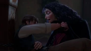"In case you have any ideas about following us."-Gothel chaining a fatally wounded Flynn/Eugene to keep him from following her and Rapunzel once he is healed.
