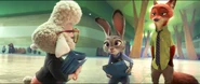 Bellwether hearing Judy and her accomplice, Nick Wilde ask for her help in getting access to Zootopia's traffic cameras.