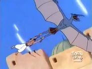 Aladdin grabs Pterosaur feet