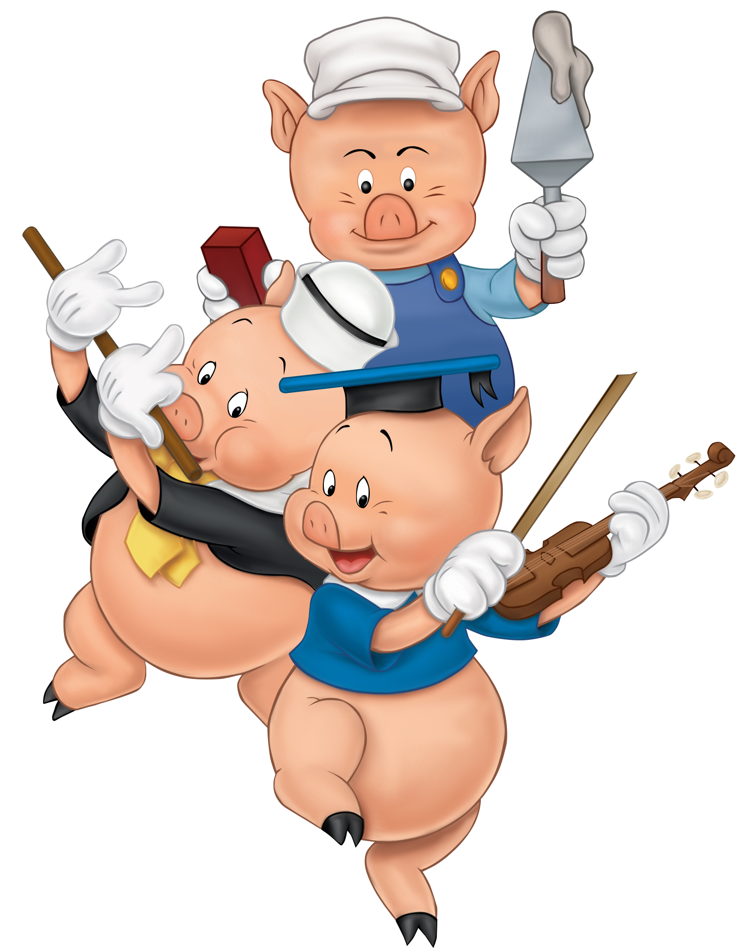 the-three-little-pigs-personaje-disney-y-pixar-fandom