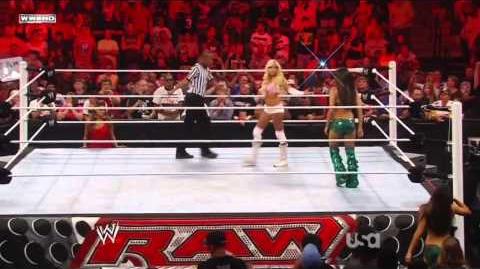 WWE Raw 08 30 11; Kelly Kelly vs. Brie Bella