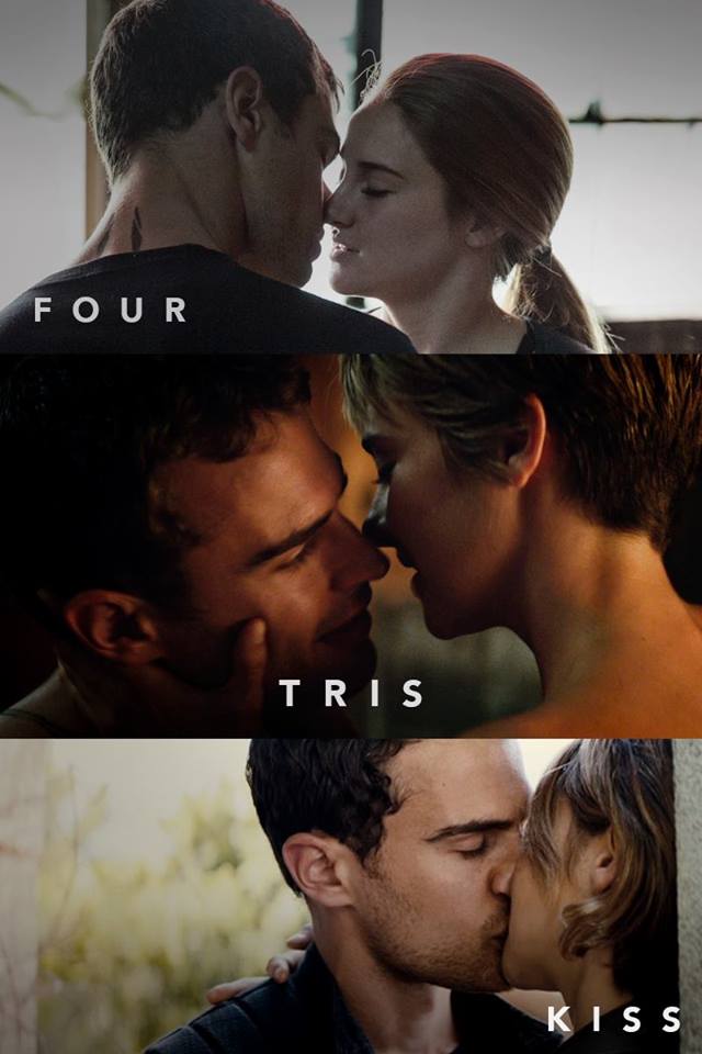 tobias and tris from divergent kissing