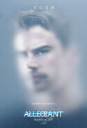 The Divergent Series Allegiant - Four Character Poster