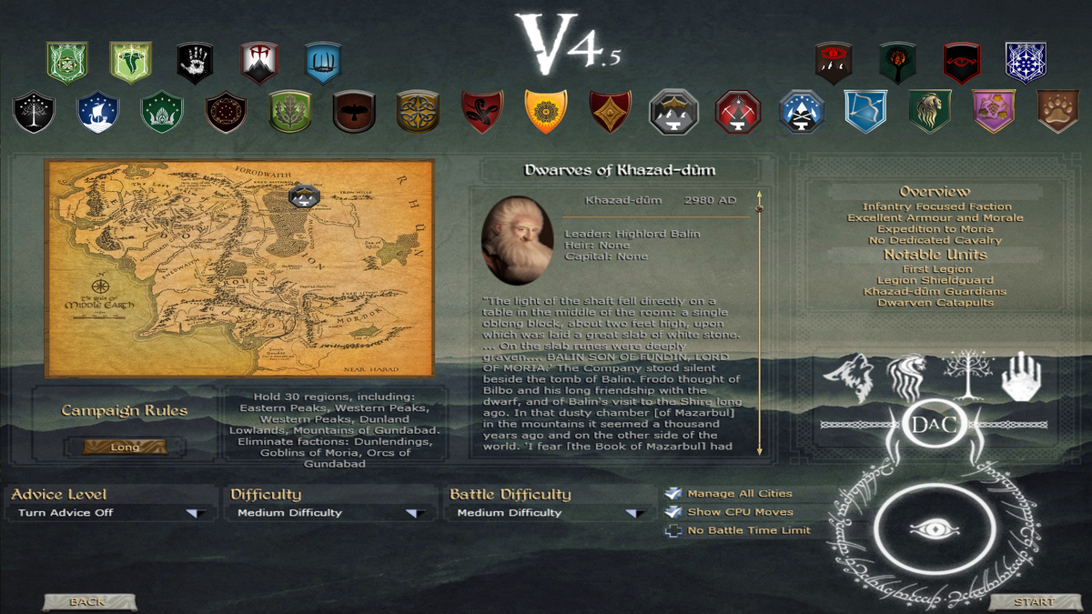 Divide & Conquer (V4.5): Faction Overview - Khazad-dûm 