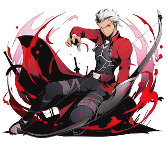 プリズムコネクトFATE STAY NIGHT 弓兵の英霊アーチャー直筆サイン