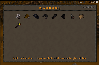 Thieving rewards from chest