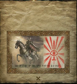 Drawing of a Paladin found in manuscript in Divine Divinity