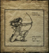 Concept art of elven ranger used in Divine Divinity game