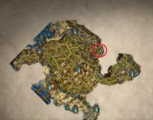 The location of the cave