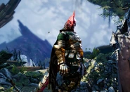 Red Prince introducing himself in the character creation menu