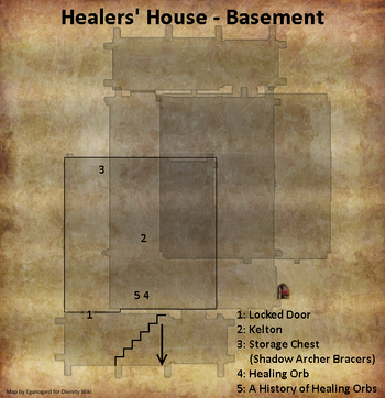 Healers' House map basement (D2 FoV location)
