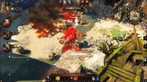 Divinity Original Sin - Grulbard the Fearsome - BOSS FIGHT - Black Cove Entrance - Part 1