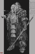 Concept art of Arhu in the form of a Wizard from Divinity: Original Sin 2