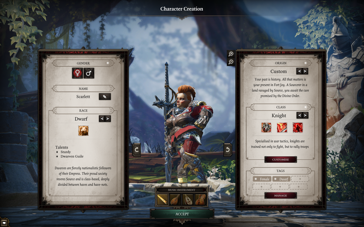 divinity original sin 2 origin or custom