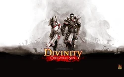 Wallpaper of the two Source Hunters from Divinity: Original Sin