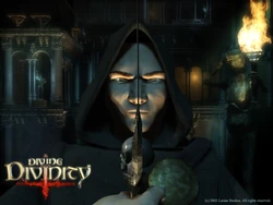 Wallpaper of the Black Ring cultist from Divine Divinity