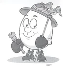 Black & White picture of Dizzy.