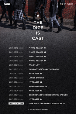 DKB 1st Album [The dice is cast] CD+80p Photobook+5p Card+