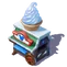 Puesto de cucurucho de helado