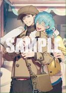 Arte promocional de Aoba y Sei.