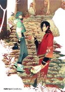 Koujaku y Aoba en la portada de su CD drama.