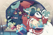 Aoba en el arte oficial de Navidad de 2011.