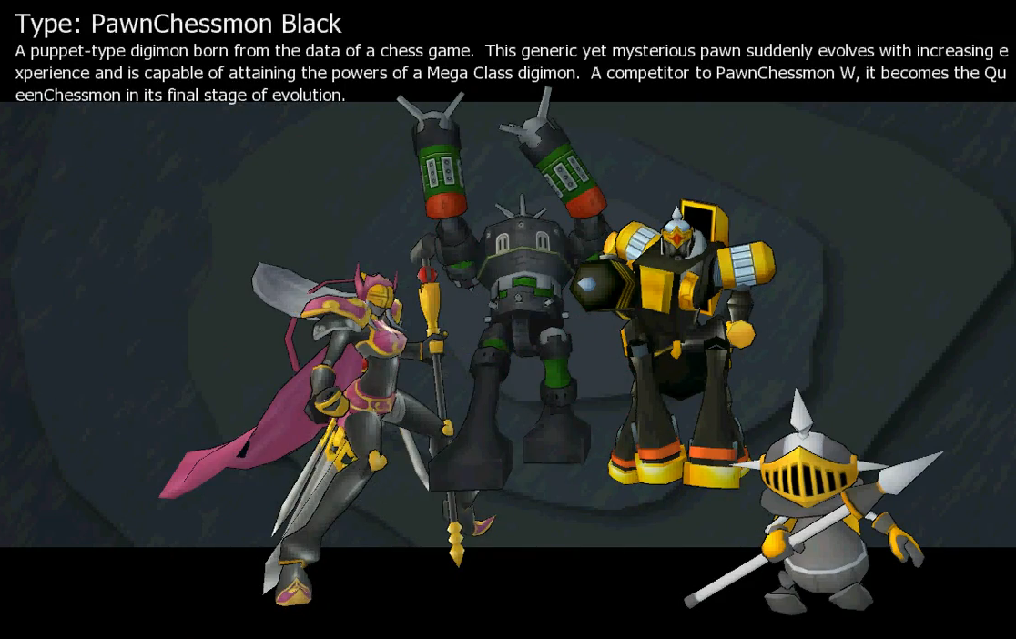 Pawn Chessmon (Black) - Wikimon - The #1 Digimon wiki