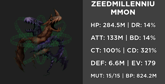 ZeedMillenniummon - Digimon Masters Online Wiki - DMO Wiki